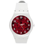 Red emotion Round Plastic Sport Watch (M)