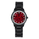 Red emotion Stainless Steel Round Watch