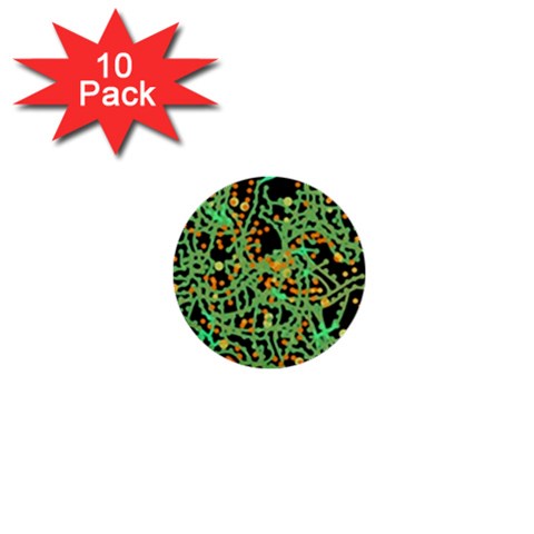 Green emotions 1  Mini Buttons (10 pack)  from ZippyPress Front