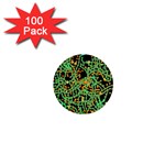Green emotions 1  Mini Buttons (100 pack) 