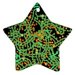 Green emotions Star Ornament (Two Sides) 