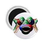 Futuristic Funny Monster Character Face 2.25  Magnets