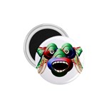 Futuristic Funny Monster Character Face 1.75  Magnets