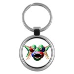 Futuristic Funny Monster Character Face Key Chains (Round) 