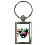 Futuristic Funny Monster Character Face Key Chains (Rectangle) 