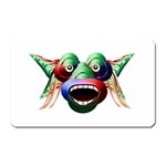 Futuristic Funny Monster Character Face Magnet (Rectangular)
