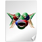 Futuristic Funny Monster Character Face Canvas 36  x 48  