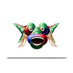 Futuristic Funny Monster Character Face Plate Mats