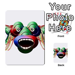 Futuristic Funny Monster Character Face Multi Back 40