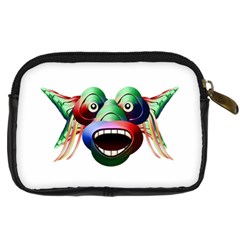 Futuristic Funny Monster Character Face Digital Camera Cases from ZippyPress Back