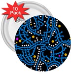 Blue fantasy 3  Buttons (10 pack) 