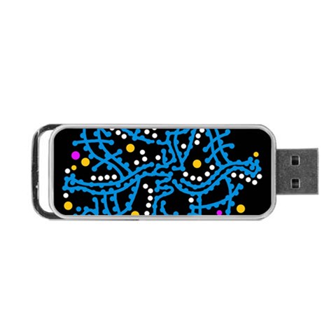 Blue fantasy Portable USB Flash (One Side) from ZippyPress Front