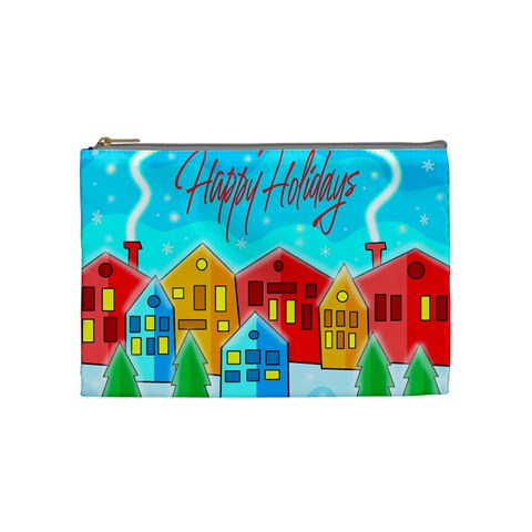 Christmas magical landscape  Cosmetic Bag (Medium)  from ZippyPress Front