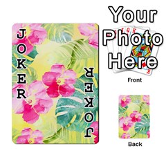 Tropical Dream Hibiscus Pattern Playing Cards 54 Designs  from ZippyPress Front - Joker1
