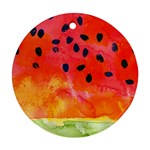 Abstract Watermelon Ornament (Round) 