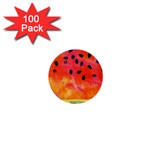 Abstract Watermelon 1  Mini Buttons (100 pack) 