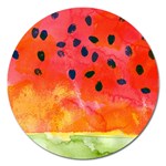 Abstract Watermelon Magnet 5  (Round)