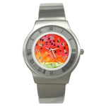 Abstract Watermelon Stainless Steel Watch