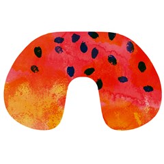 Abstract Watermelon Travel Neck Pillows from ZippyPress Front