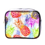 Colorful Pineapples Over A Blue Background Mini Toiletries Bags