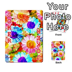 Colorful Daisy Garden Playing Cards 54 Designs  from ZippyPress Front - Joker2