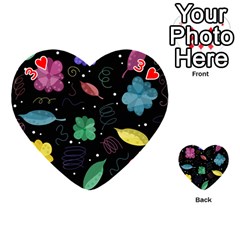 Colorful floral design Playing Cards 54 (Heart)  from ZippyPress Front - Heart3