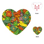Decorative flowers Playing Cards (Heart) 