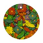 Decorative flowers Round Ornament (Two Sides) 