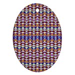 Ethnic Colorful Pattern Ornament (Oval) 