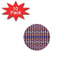 Ethnic Colorful Pattern 1  Mini Buttons (10 pack) 