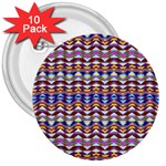 Ethnic Colorful Pattern 3  Buttons (10 pack) 