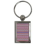 Ethnic Colorful Pattern Key Chains (Rectangle) 
