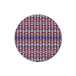Ethnic Colorful Pattern Rubber Coaster (Round) 