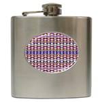 Ethnic Colorful Pattern Hip Flask (6 oz)