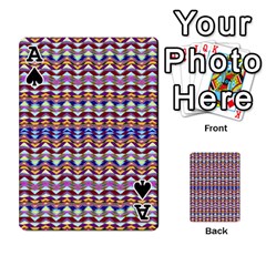 Ace Ethnic Colorful Pattern Playing Cards 54 Designs  from ZippyPress Front - SpadeA