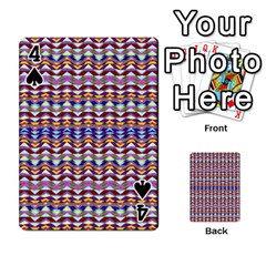 Ethnic Colorful Pattern Playing Cards 54 Designs  from ZippyPress Front - Spade4