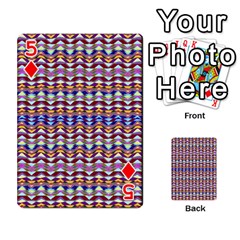 Ethnic Colorful Pattern Playing Cards 54 Designs  from ZippyPress Front - Diamond5