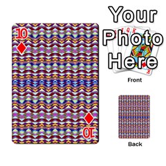 Ethnic Colorful Pattern Playing Cards 54 Designs  from ZippyPress Front - Diamond10