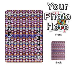 Ethnic Colorful Pattern Playing Cards 54 Designs  from ZippyPress Front - Joker1
