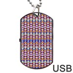 Ethnic Colorful Pattern Dog Tag USB Flash (One Side)