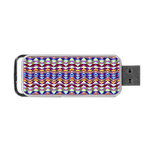Ethnic Colorful Pattern Portable USB Flash (One Side) from ZippyPress Front