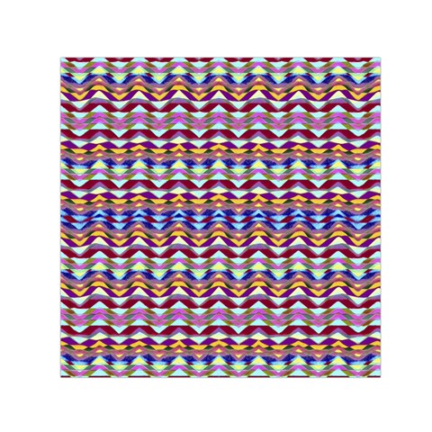 Ethnic Colorful Pattern Small Satin Scarf (Square) from ZippyPress Front