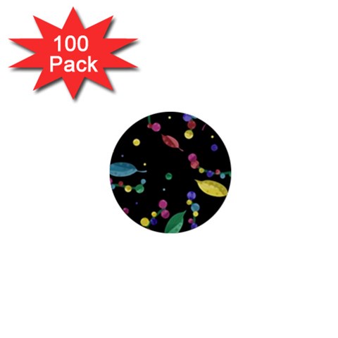 Space garden 1  Mini Buttons (100 pack)  from ZippyPress Front