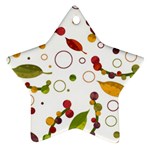 Adorable floral design Star Ornament (Two Sides) 