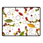 Adorable floral design Double Sided Fleece Blanket (Small) 