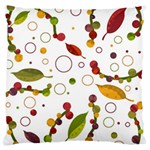 Adorable floral design Large Flano Cushion Case (One Side)