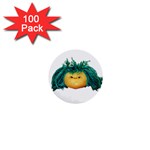 Angry Girl Doll 1  Mini Buttons (100 pack) 