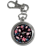 Pink ladybugs and flowers  Key Chain Watches