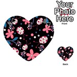 Pink ladybugs and flowers  Playing Cards 54 (Heart) 