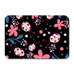 Pink ladybugs and flowers  Plate Mats